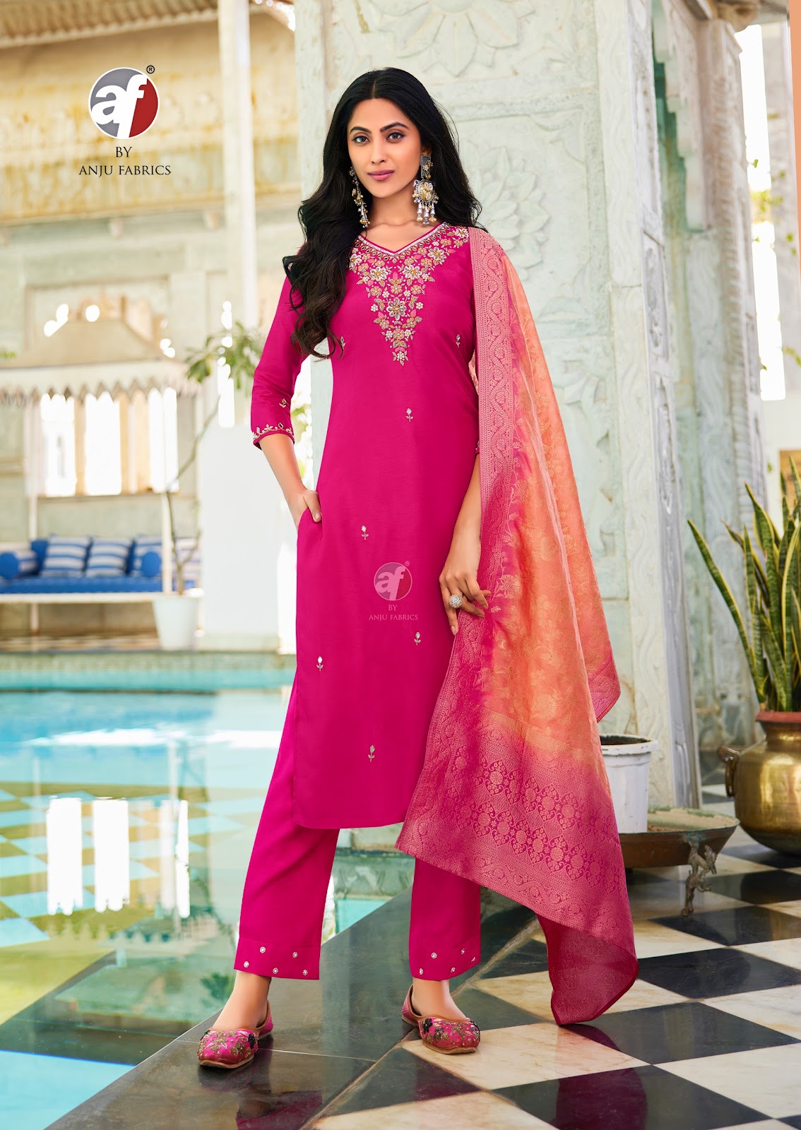 Jhalak Af Dola Silk Readymade Pant Style Suits Wholesaler