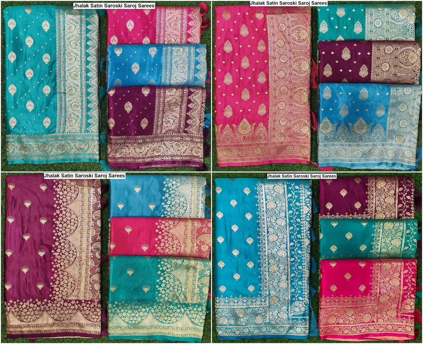 Jhalak Satin Saroski Saroj Sarees Supplier