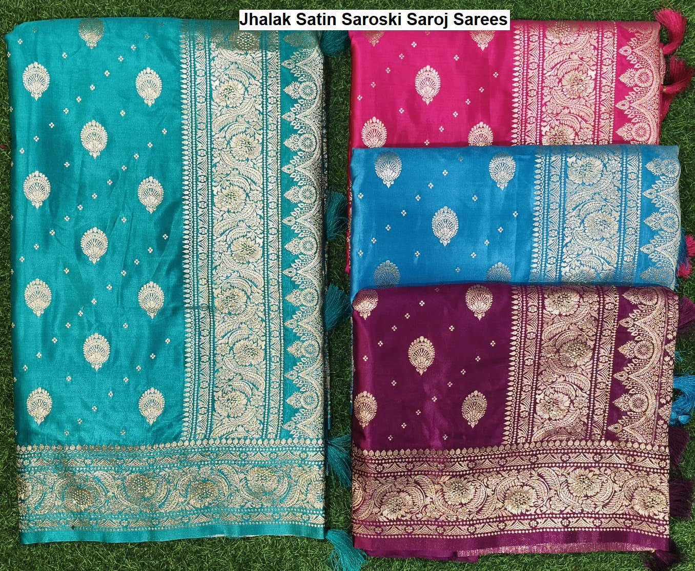 Jhalak Satin Saroski Saroj Sarees Supplier
