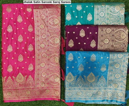 Jhalak Satin Saroski Saroj Sarees Supplier