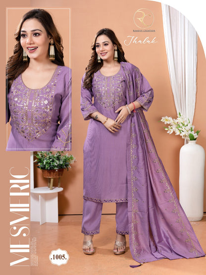 Jhalak Vol 1 Ramdev Creation Vertigan Readymade Pant Style Suits Exporter