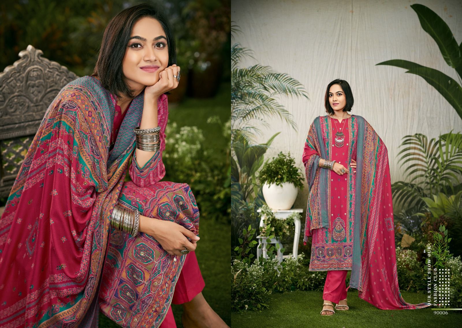 Jhalak Vol 2 Nishant Fashion Twill Pashmina Suits Wholesale Price