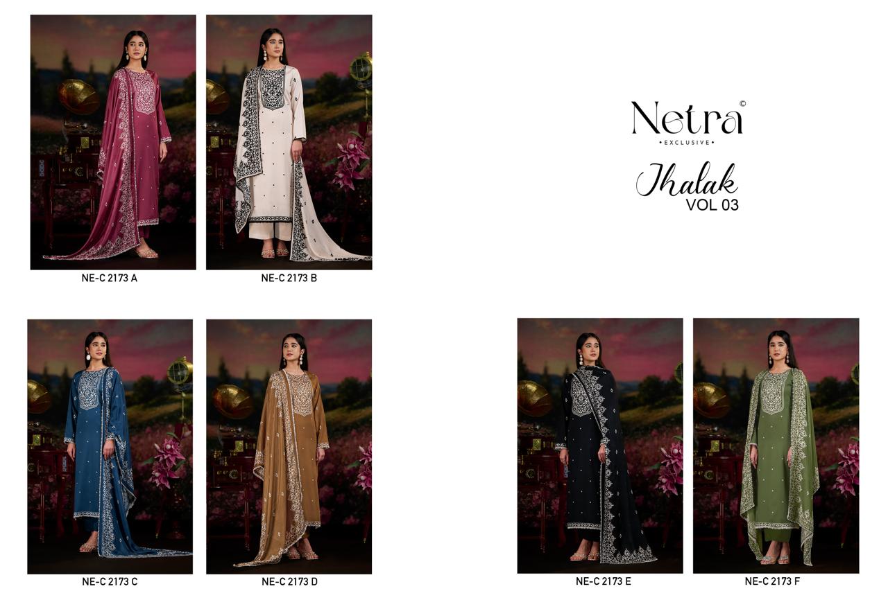 Jhalak Vol 3 Netra Cotton Pant Style Suits Wholesale Price