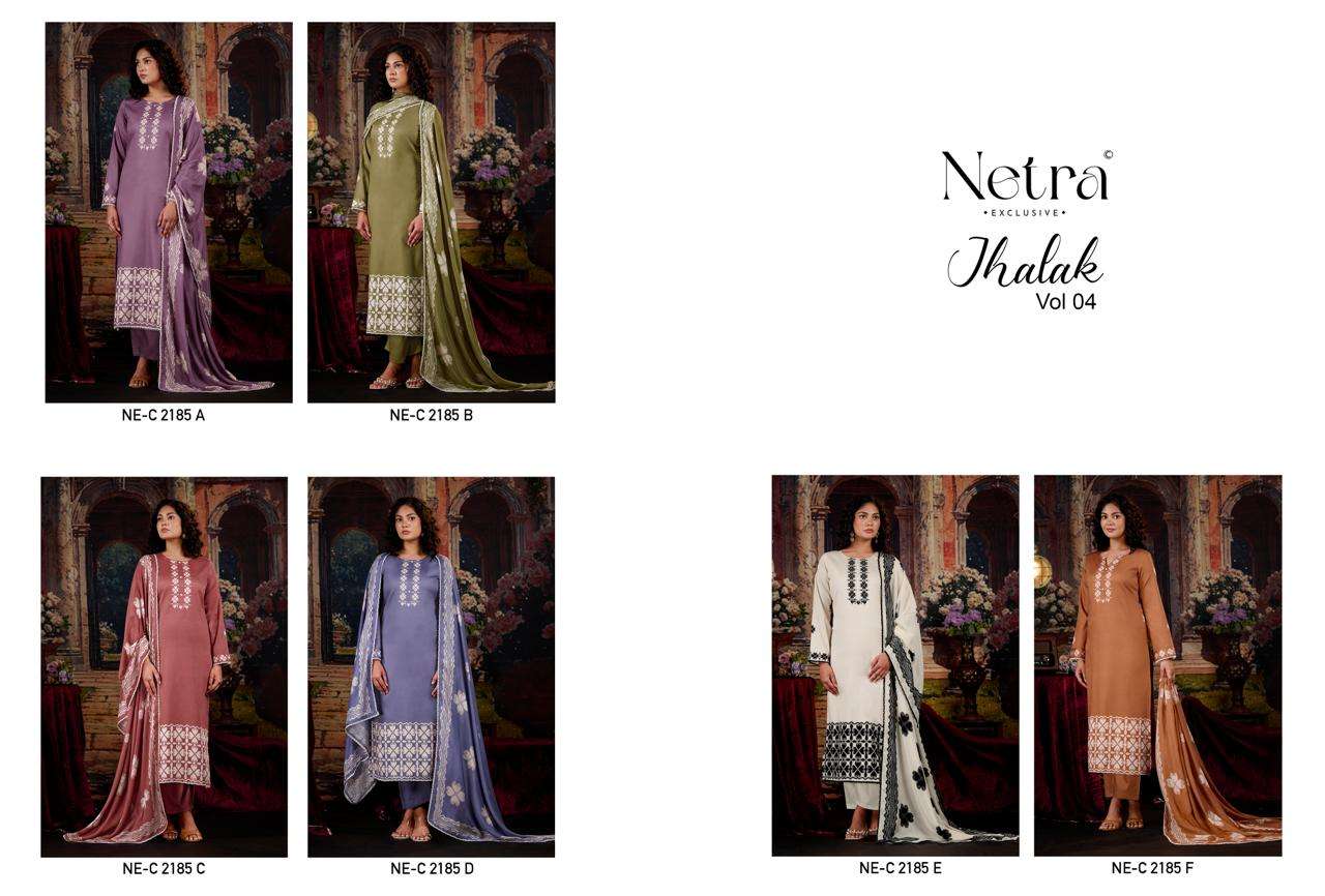 Jhalak Vol 4 Netra Cotton Pant Style Suits Wholesale Rate