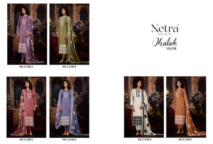 Jhalak Vol 4 Netra Cotton Pant Style Suits Wholesale Rate