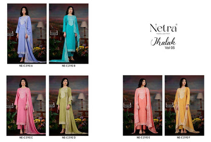 Jhalak Vol 5 Netra Cotton Pant Style Suits Supplier