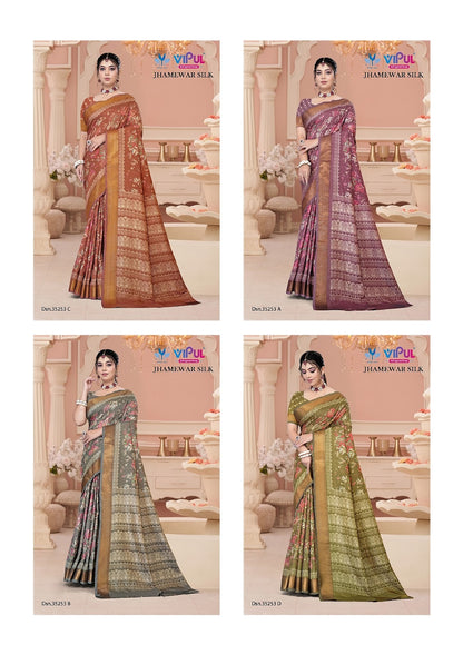 Jhamewar Silk 35253 Vipul Sarees Exporter