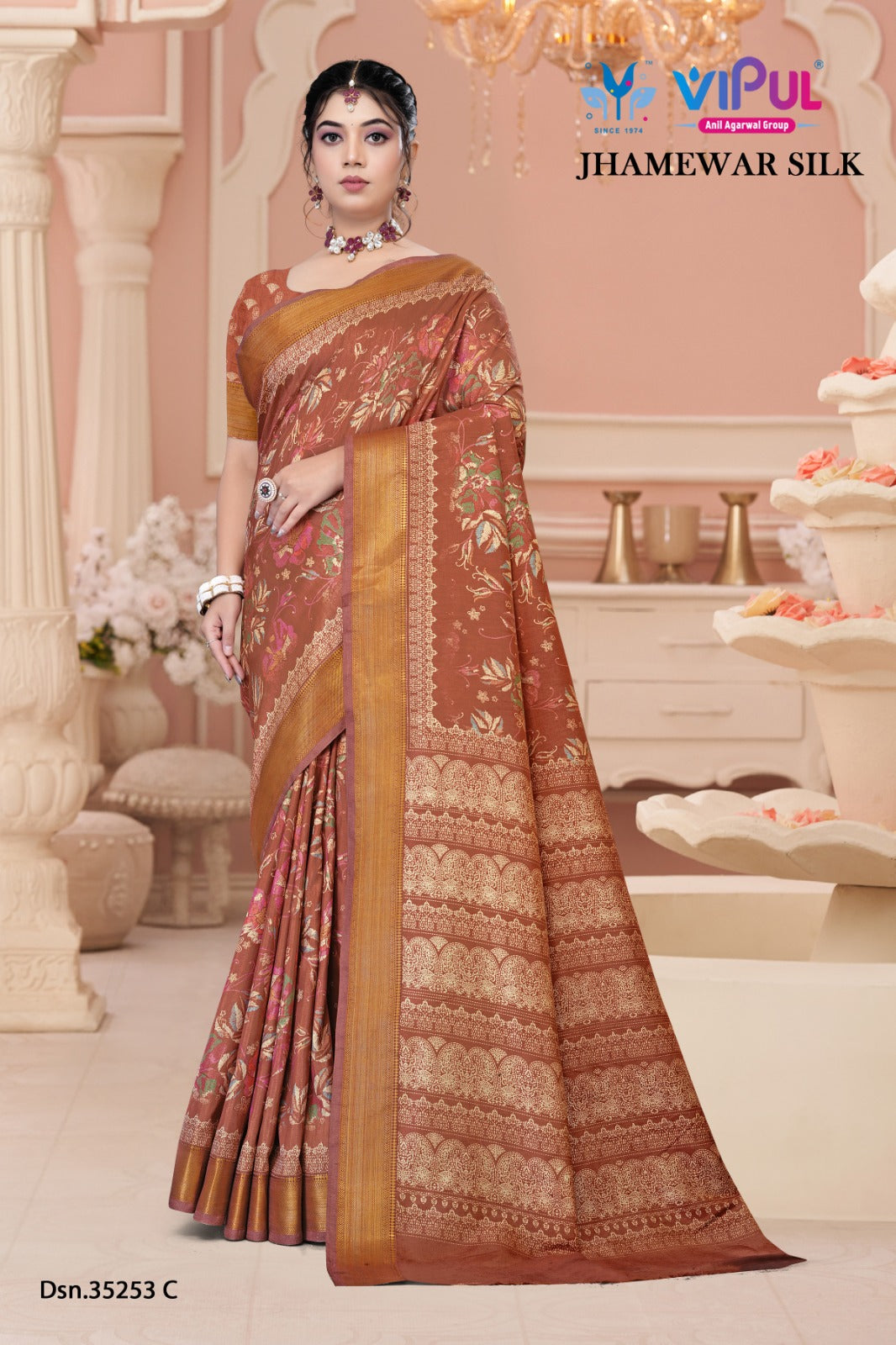 Jhamewar Silk 35253 Vipul Sarees Exporter