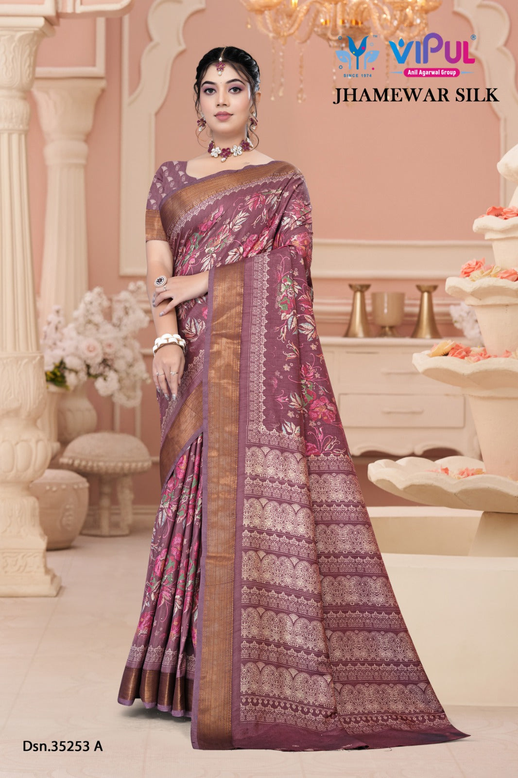 Jhamewar Silk 35253 Vipul Sarees Exporter