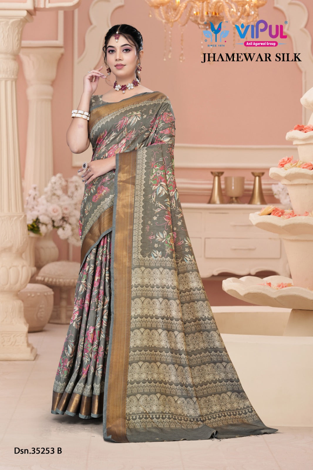 Jhamewar Silk 35253 Vipul Sarees Exporter
