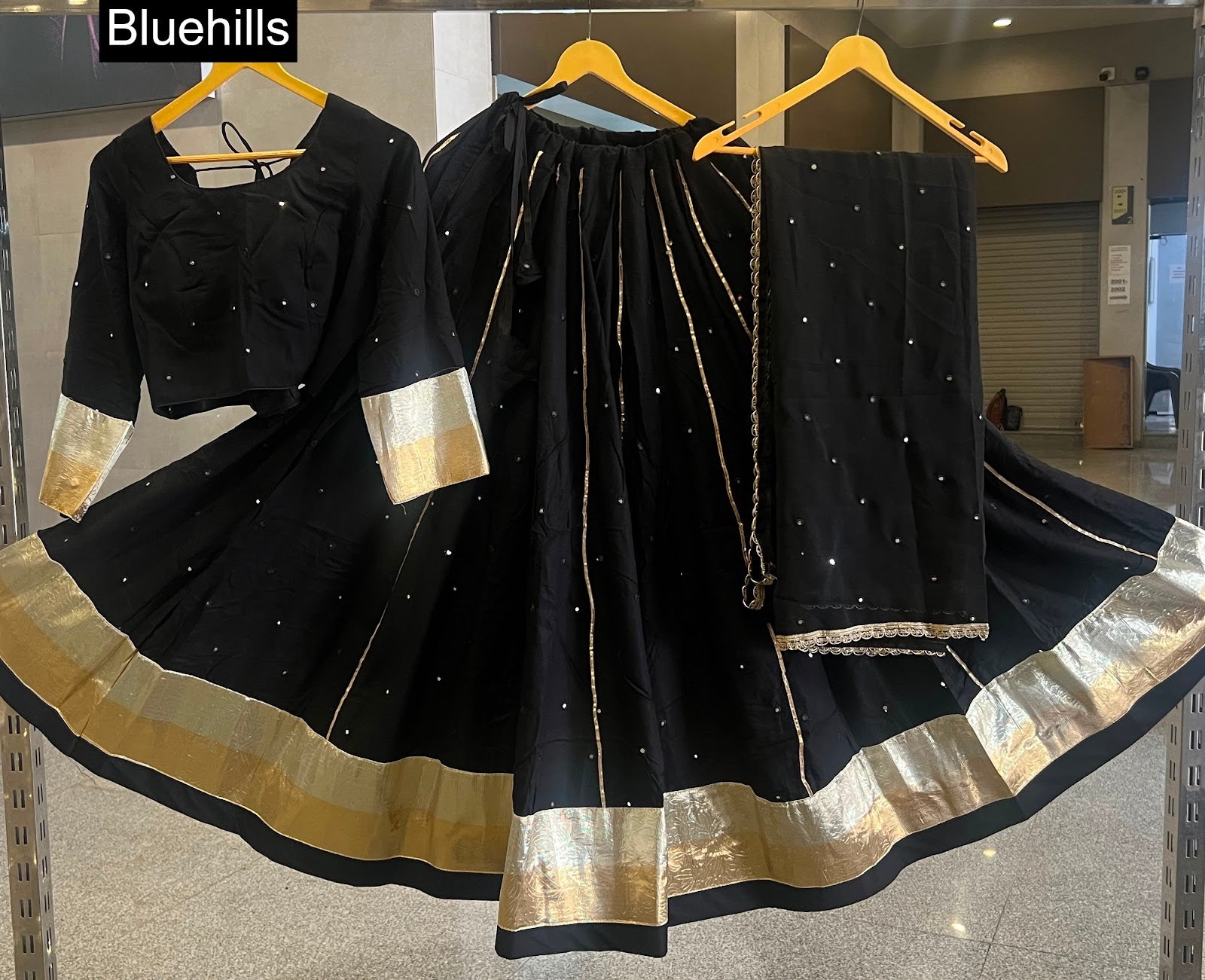 Jhamkudi Navratri Bluehills Rayon Chaniya Choli Supplier Ahmedabad