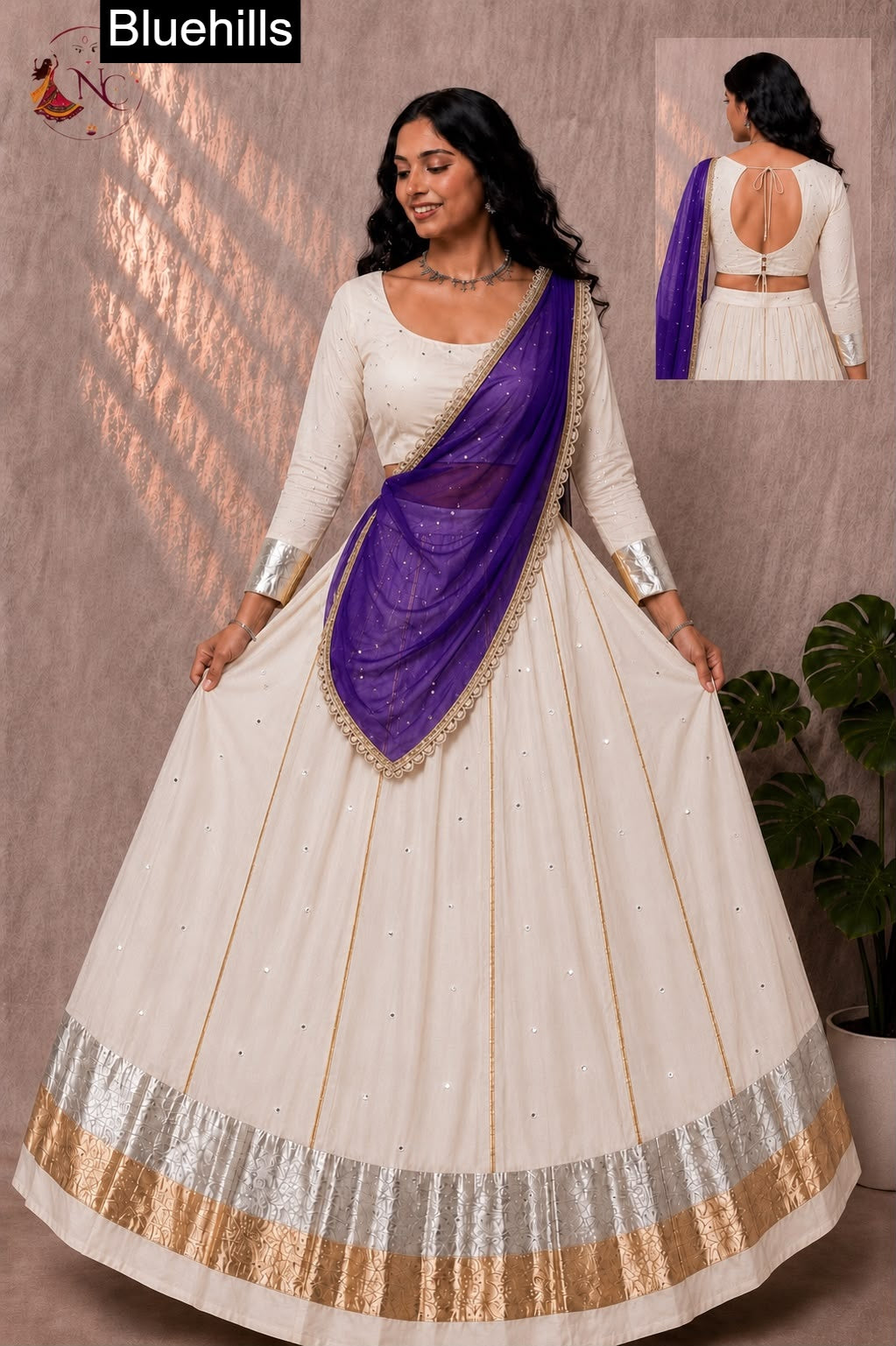 Jhamkudi Navratri Bluehills Rayon Chaniya Choli Supplier Ahmedabad
