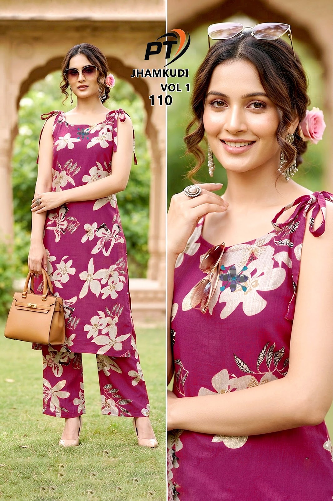 Jhamkudi Vol 1 Pt Vertican Kurti Plazzo Set Manufacturer Ahmedabad