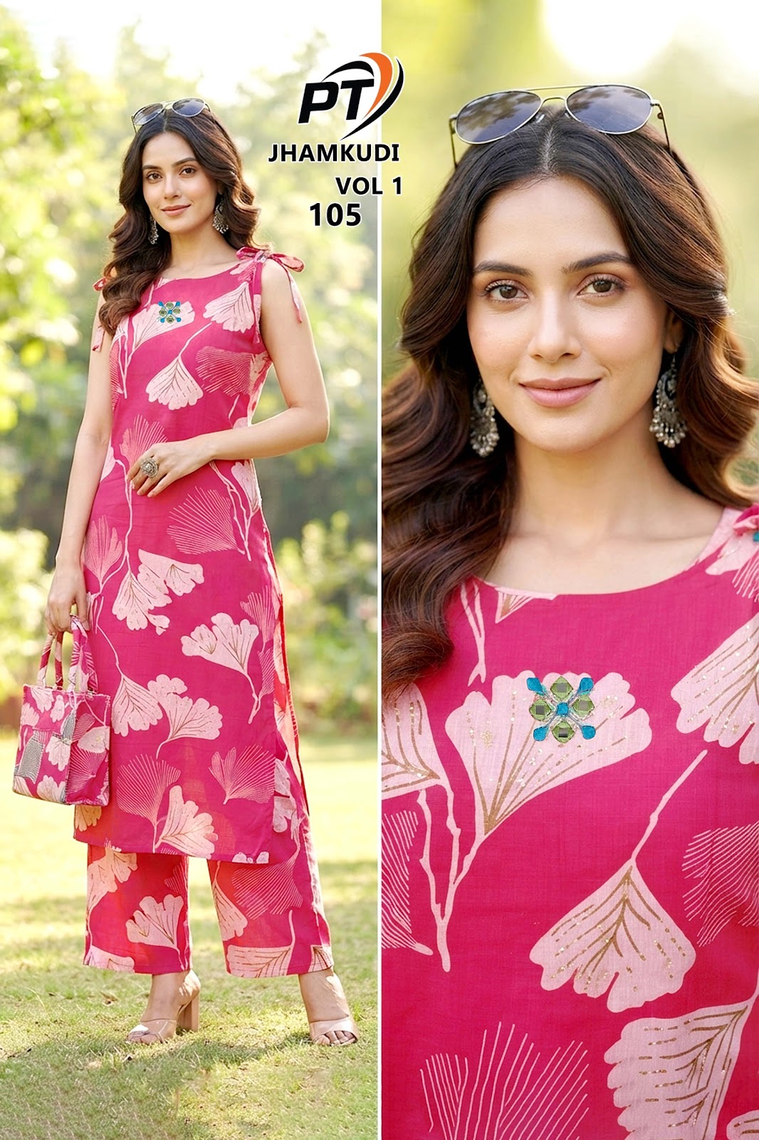 Jhamkudi Vol 1 Pt Vertican Kurti Plazzo Set Manufacturer Ahmedabad