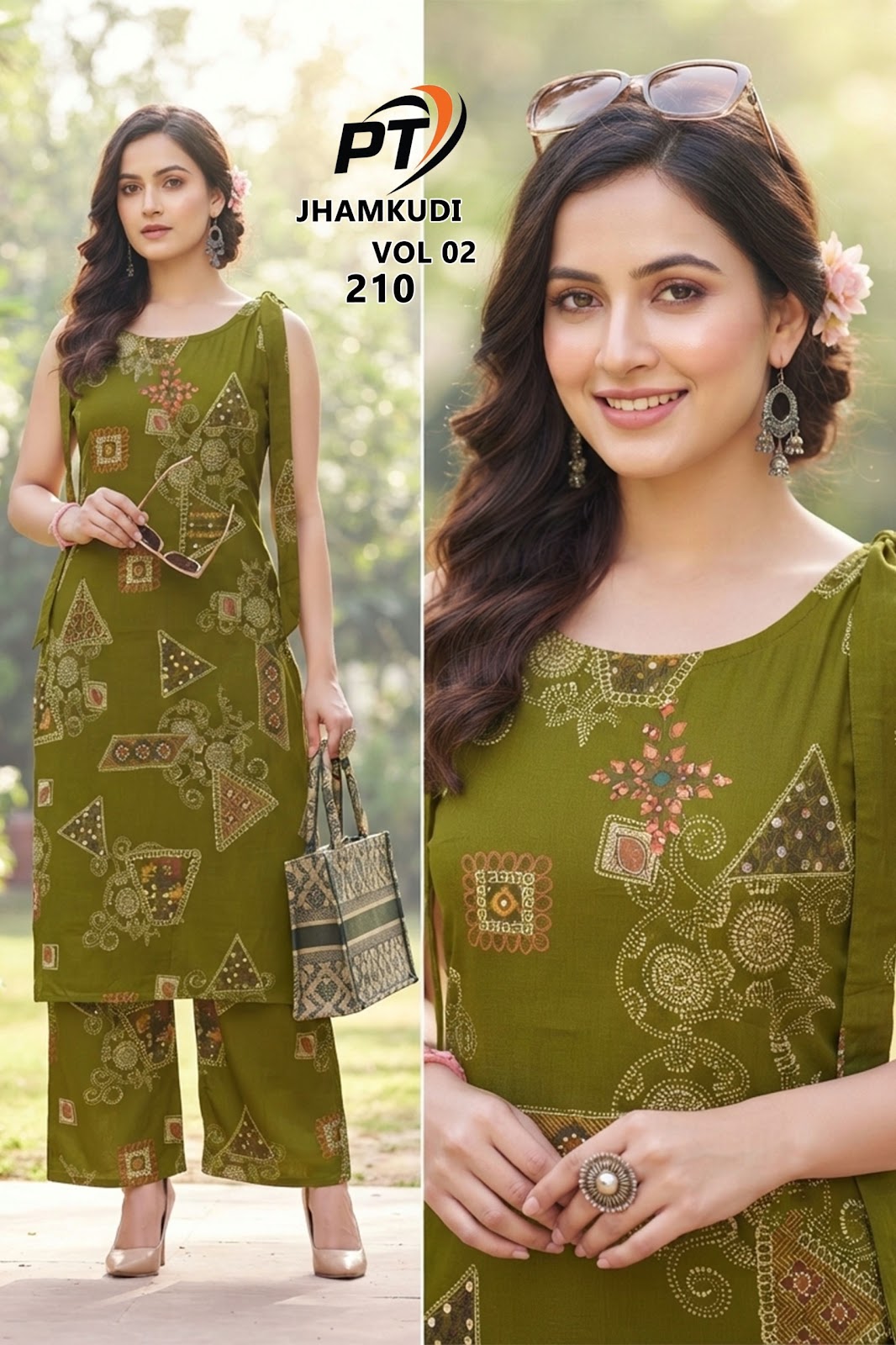 Jhamkudi Vol 2 Pt Vertican Co Ord Set Wholesaler India