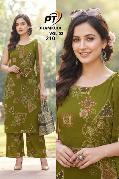 Jhamkudi Vol 2 Pt Vertican Co Ord Set Wholesaler India