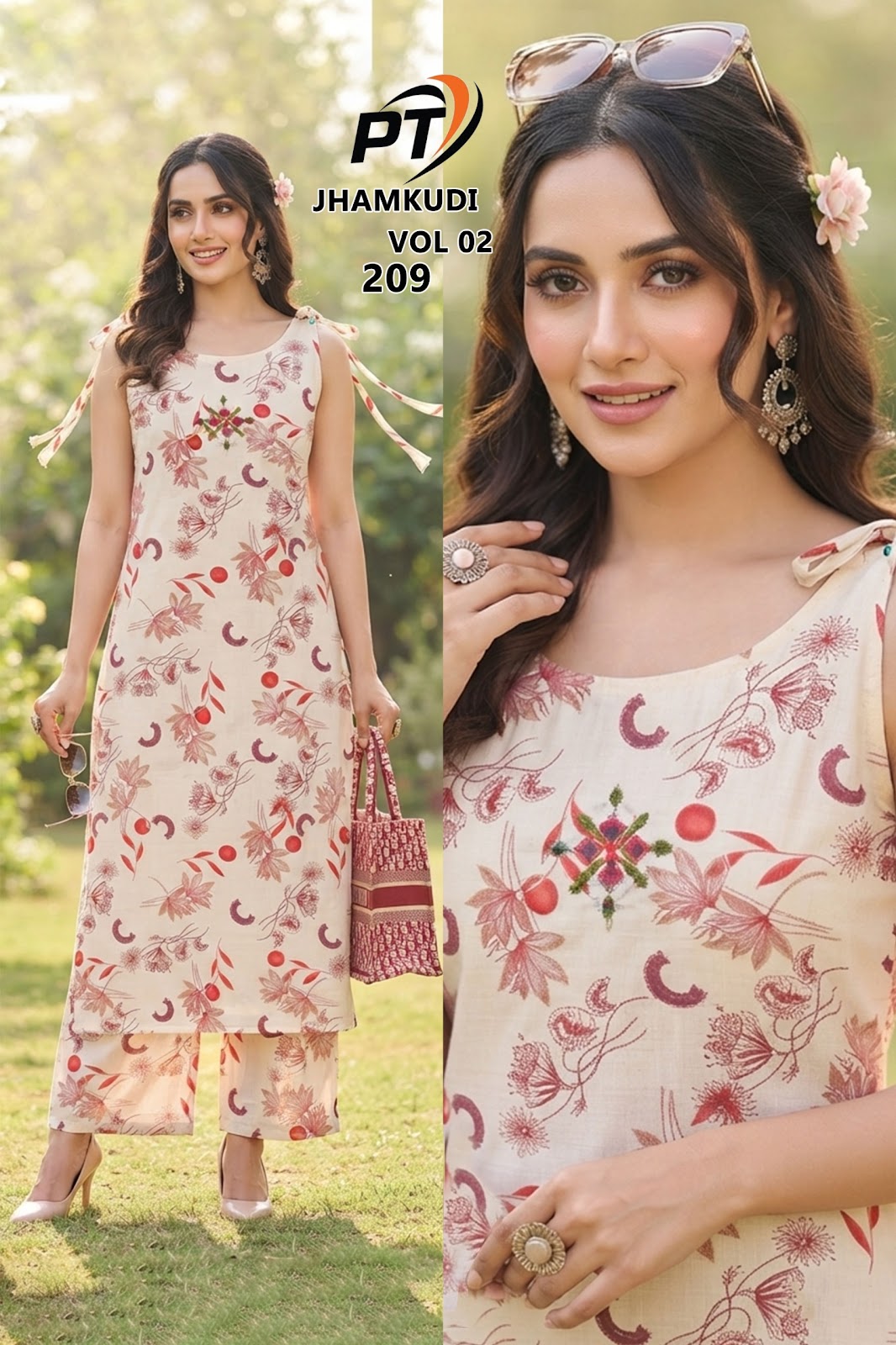 Jhamkudi Vol 2 Pt Vertican Co Ord Set Wholesaler India