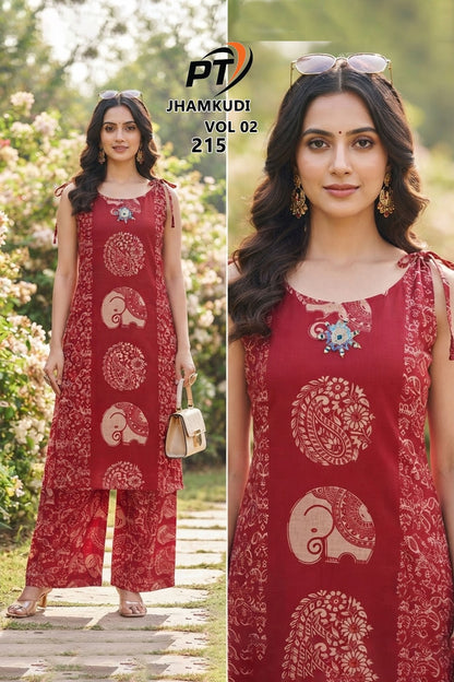 Jhamkudi Vol 2 Pt Vertican Co Ord Set Wholesaler India