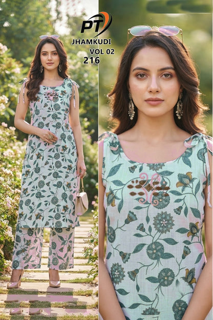 Jhamkudi Vol 2 Pt Vertican Co Ord Set Wholesaler India