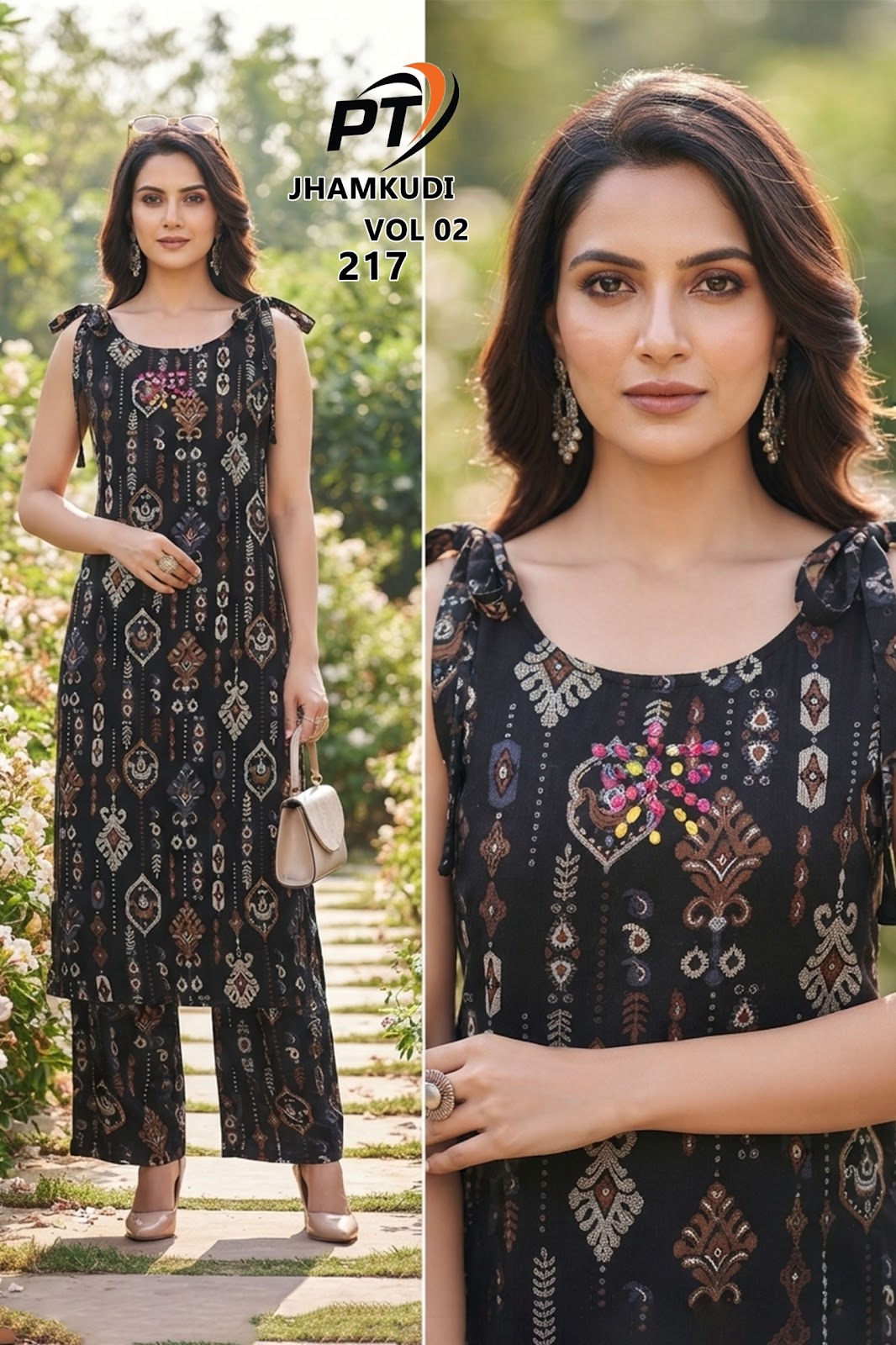 Jhamkudi Vol 2 Pt Vertican Co Ord Set Wholesaler India