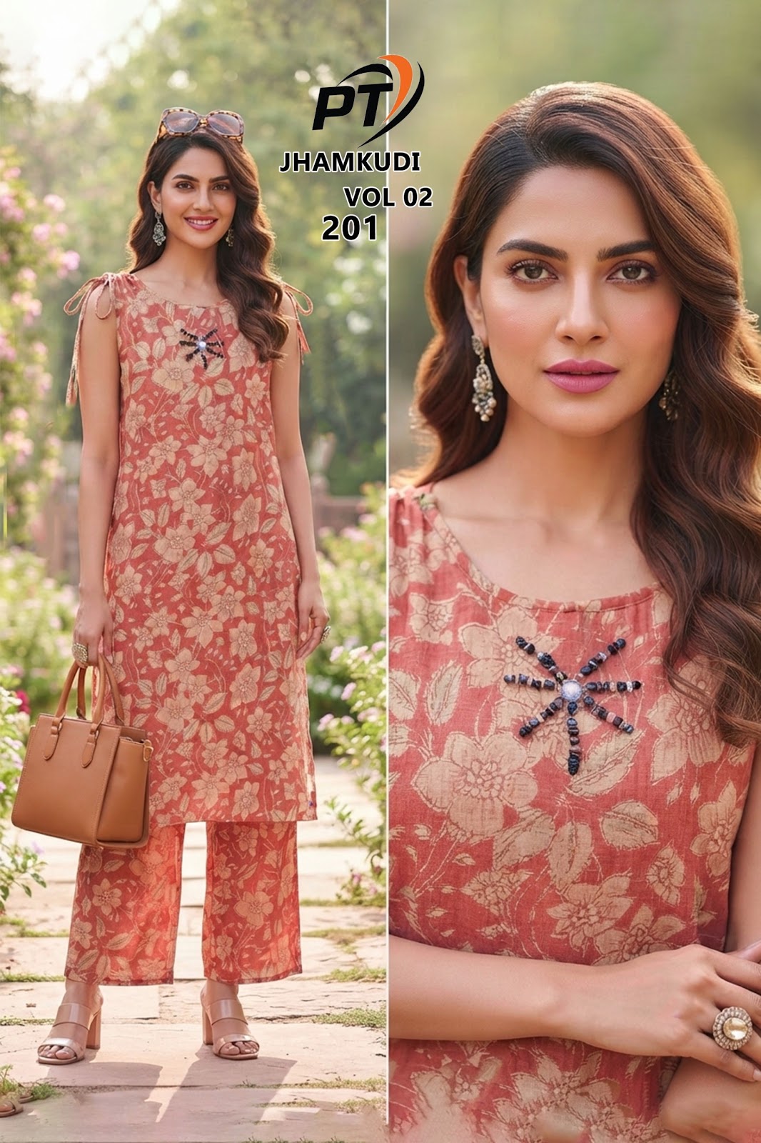 Jhamkudi Vol 2 Pt Vertican Co Ord Set Wholesaler India