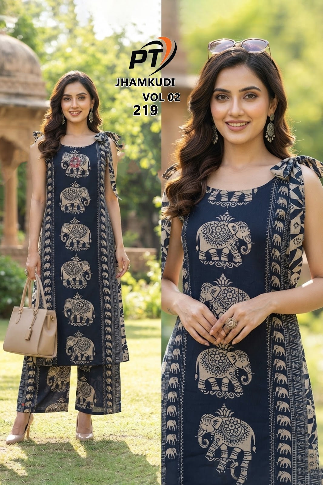 Jhamkudi Vol 2 Pt Vertican Co Ord Set Wholesaler India