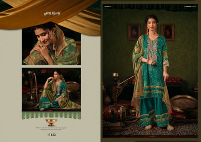 Jhanak Jay Vijay Bemberg Muslin Plazzo Style Suits Exporter Gujarat