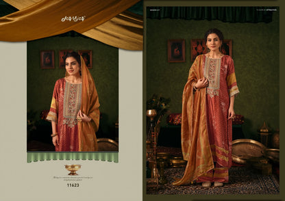 Jhanak Jay Vijay Bemberg Muslin Plazzo Style Suits Exporter Gujarat