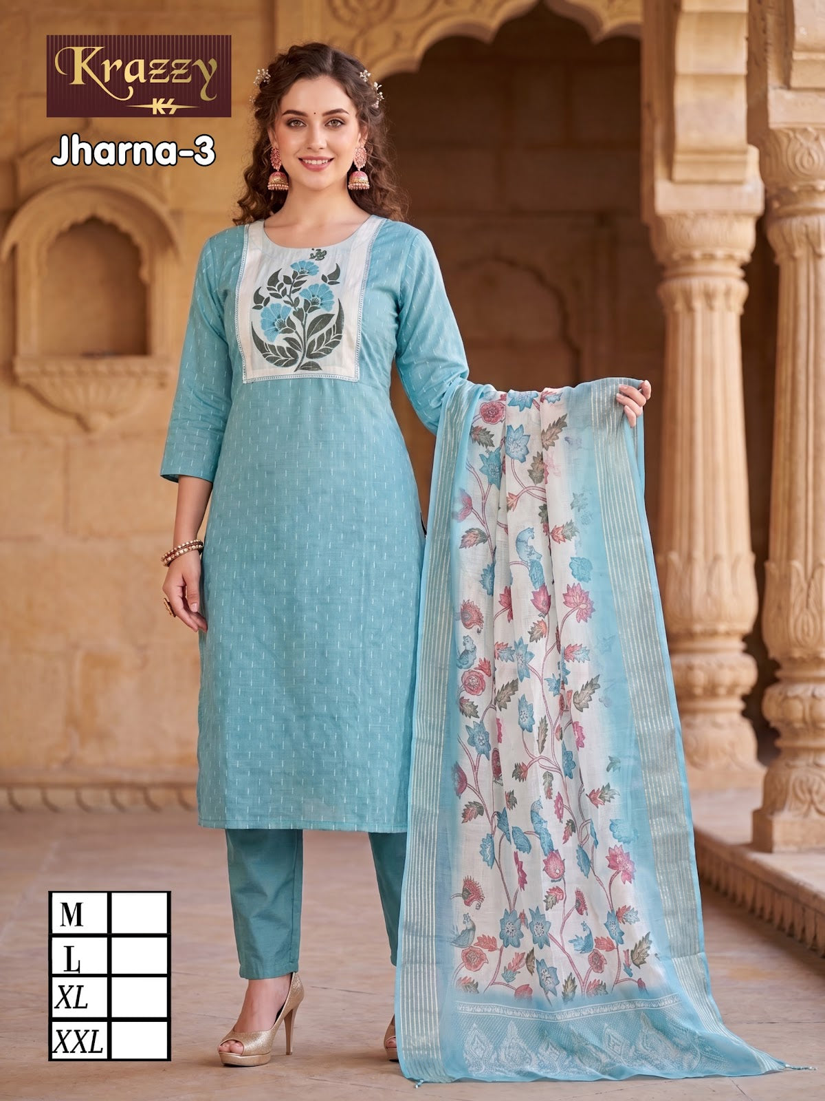 Jharna Krazzy Kanha Readymade Pant Style Suits Manufacturer Gujarat