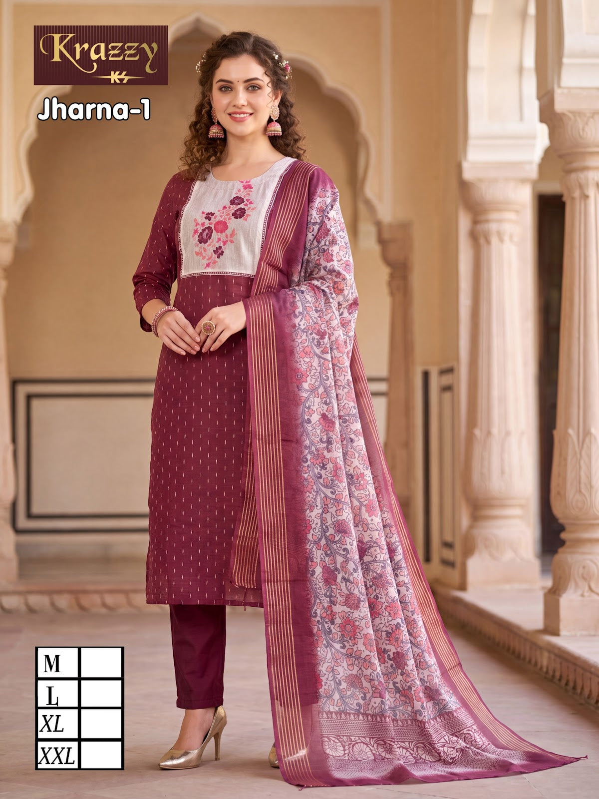 Jharna Krazzy Kanha Readymade Pant Style Suits Manufacturer Gujarat
