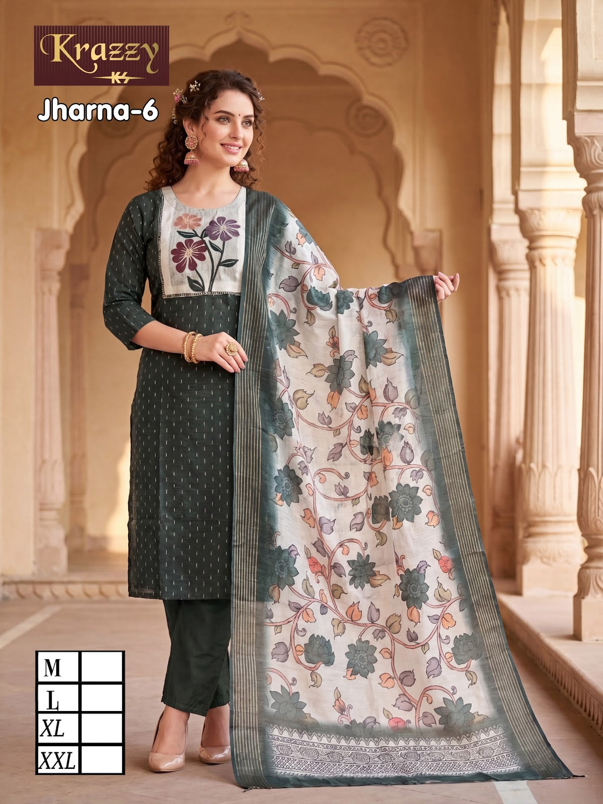 Jharna Krazzy Kanha Readymade Pant Style Suits Manufacturer Gujarat
