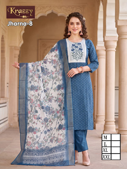 Jharna Krazzy Kanha Readymade Pant Style Suits Manufacturer Gujarat