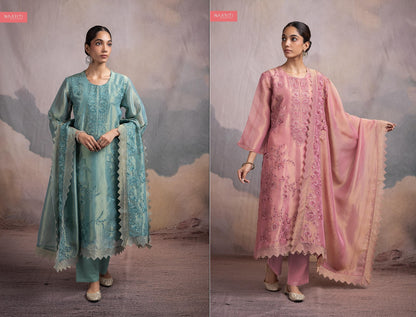 Jharna Naariti Tissue Silk Pant Style Suits Manufacturer India