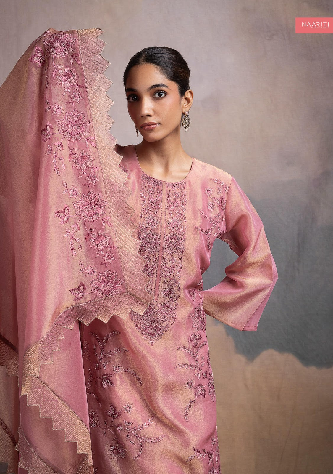 Jharna Naariti Tissue Silk Pant Style Suits Manufacturer India