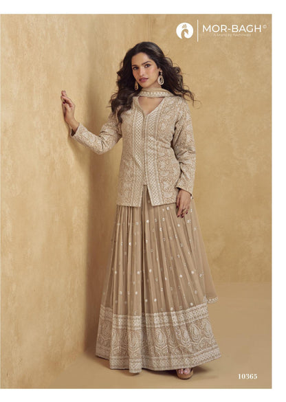 Jhasi Mor Bagh Georgette Indo Western Pair Wholesaler India