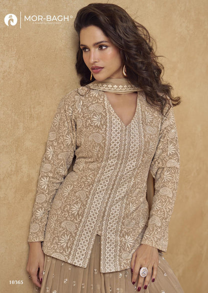 Jhasi Mor Bagh Georgette Indo Western Pair Wholesaler India