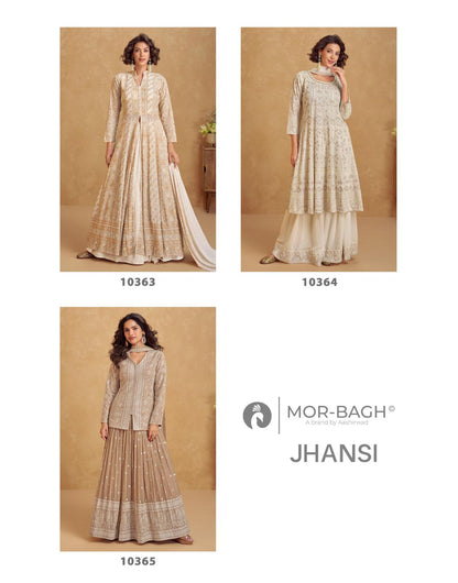 Jhasi Mor Bagh Georgette Indo Western Pair Wholesaler India
