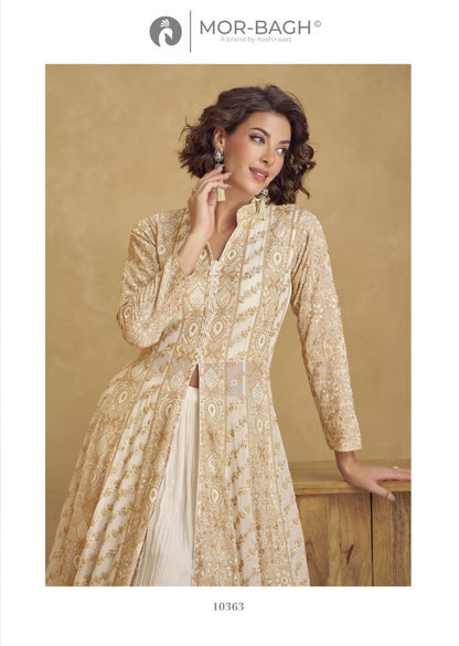 Jhasi Mor Bagh Georgette Indo Western Pair Wholesaler India