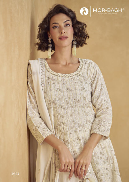 Jhasi Mor Bagh Georgette Indo Western Pair Wholesaler India