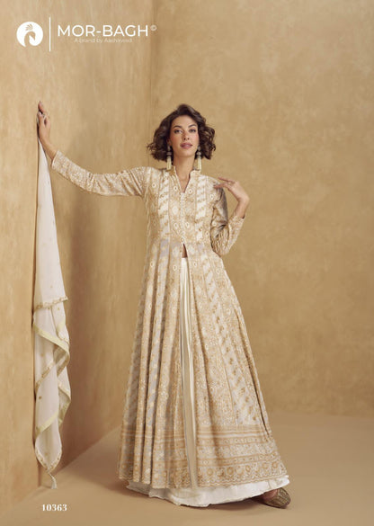 Jhasi Mor Bagh Georgette Indo Western Pair Wholesaler India