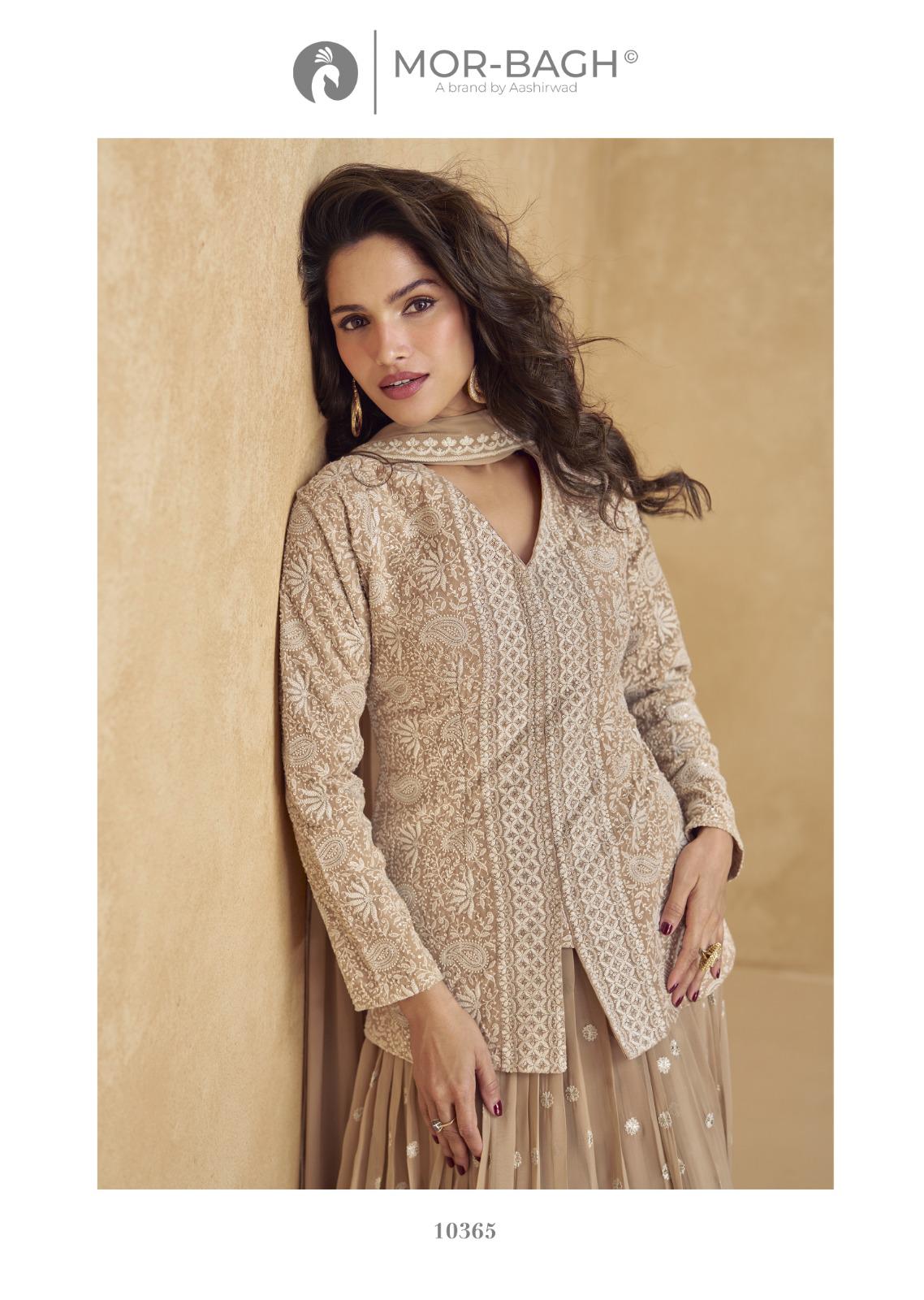 Jhasi Mor Bagh Georgette Indo Western Pair Wholesaler India