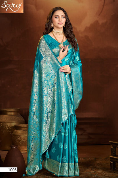 Jhil Mil Satin Saroski Vol 3 Saroj Silk Sarees Manufacturer Ahmedabad