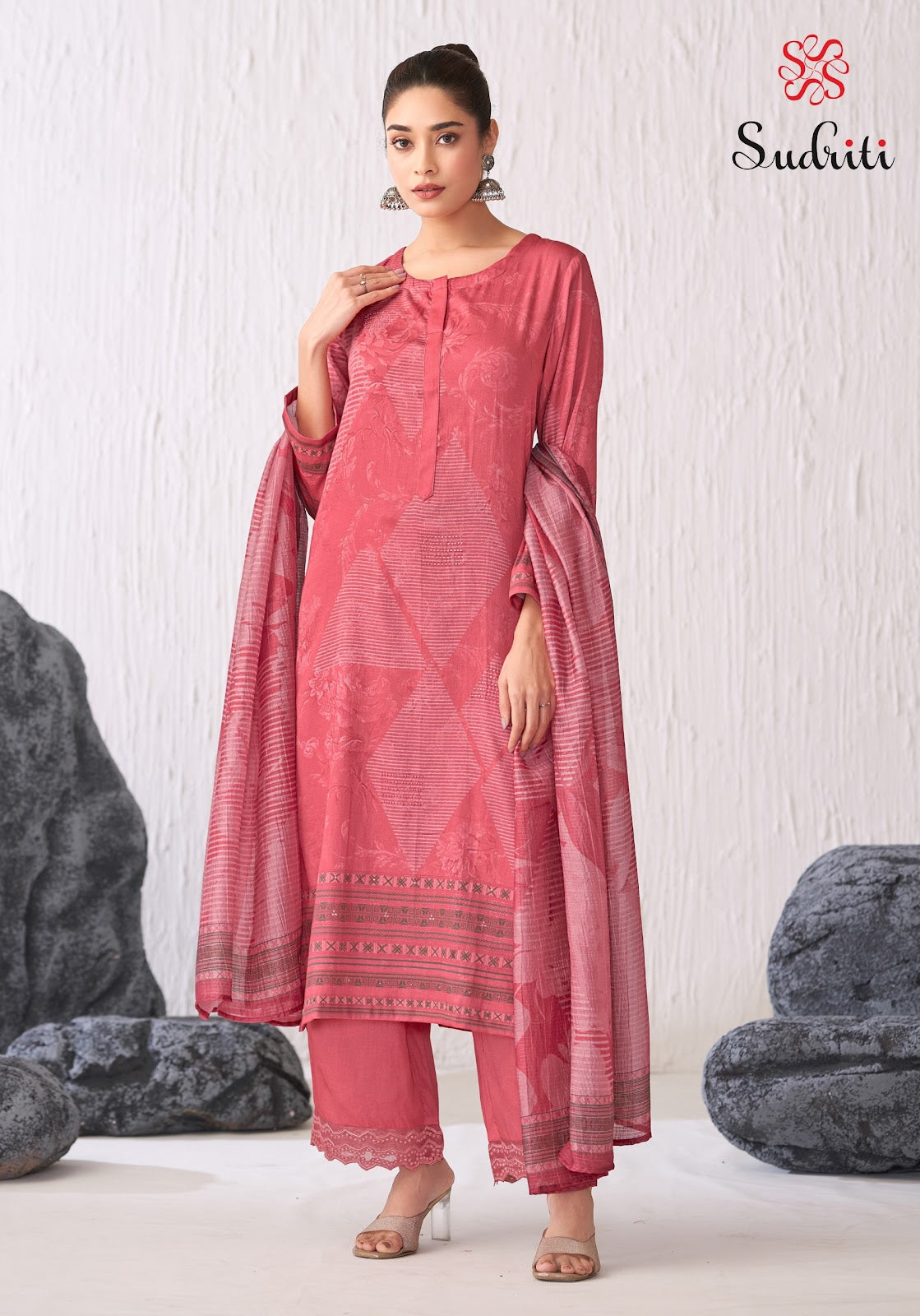 Jhil Mil Sudriti Sahiba Satin Pant Style Suits Supplier Gujarat