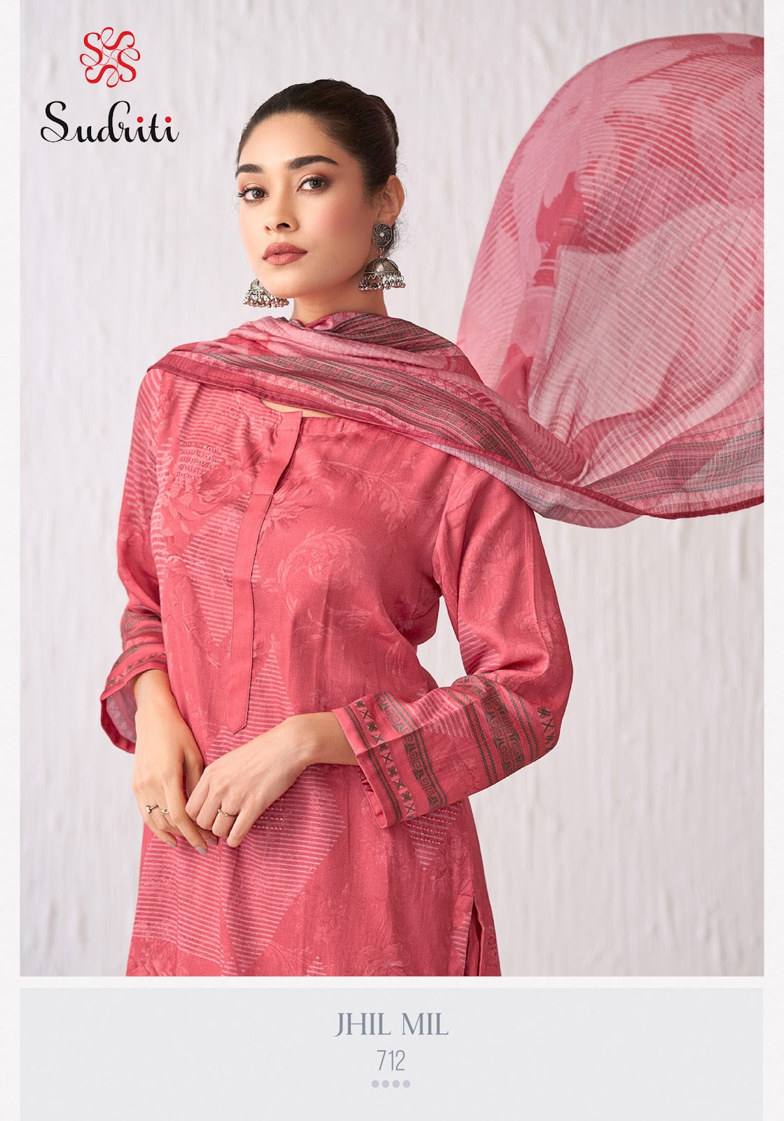 Jhil Mil Sudriti Sahiba Satin Pant Style Suits Supplier Gujarat