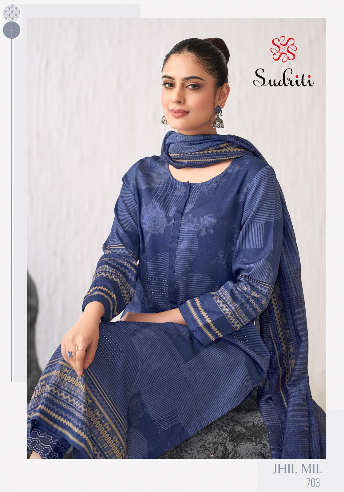 Jhil Mil Sudriti Sahiba Satin Pant Style Suits Supplier Gujarat