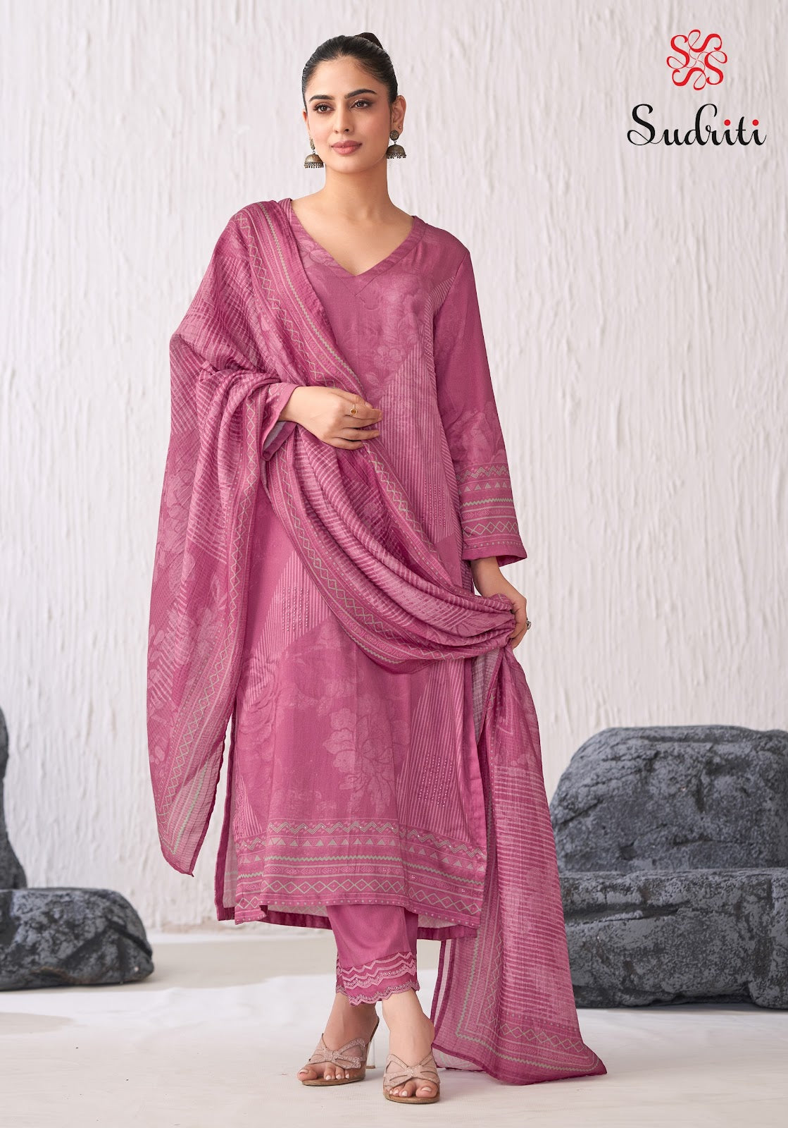 Jhil Mil Sudriti Sahiba Satin Pant Style Suits Supplier Gujarat