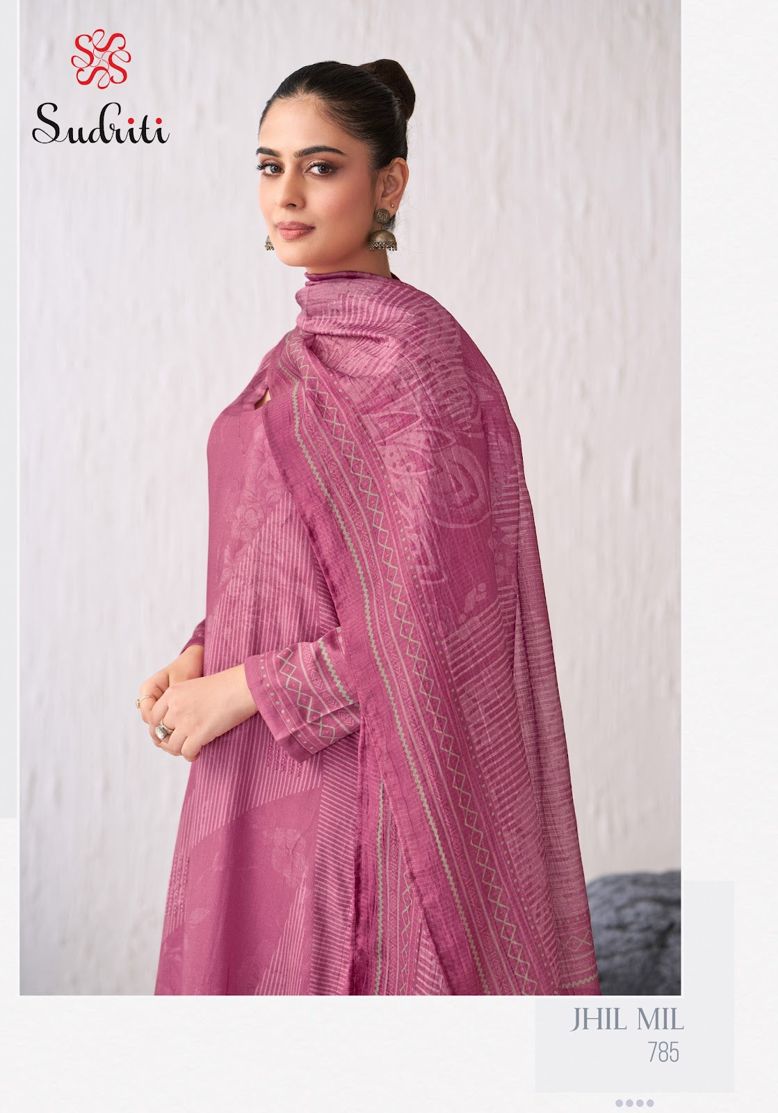 Jhil Mil Sudriti Sahiba Satin Pant Style Suits Supplier Gujarat