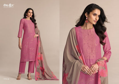 Jhilmil Omtex Linen Pant Style Suits Wholesaler Gujarat