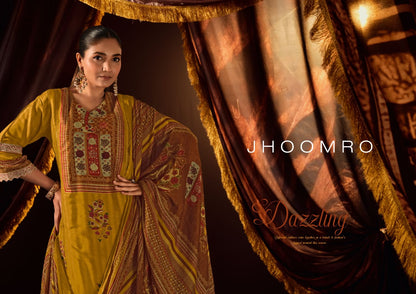 Jhoomro Jay Vijay Bemberg Muslin Plazzo Style Suits Exporter