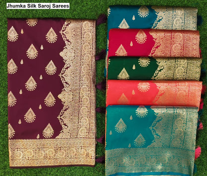 Jhumka Silk Saroj Sarees Wholesale